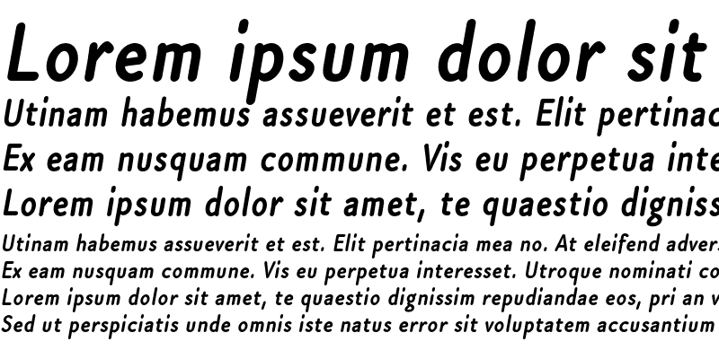 Sample of Cen Pro Bold Italic