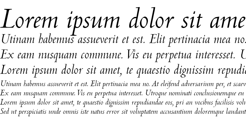 Sample of Centaur Italic