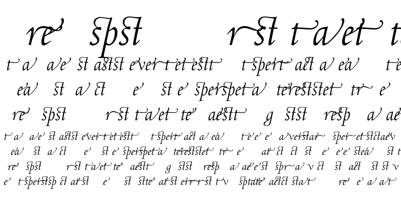 Sample of Centaur MT Alternate Italic
