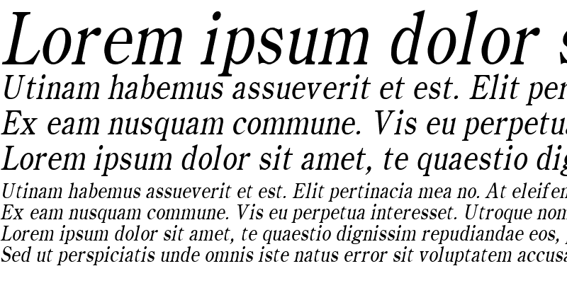 Sample of Cento Condensed Italic