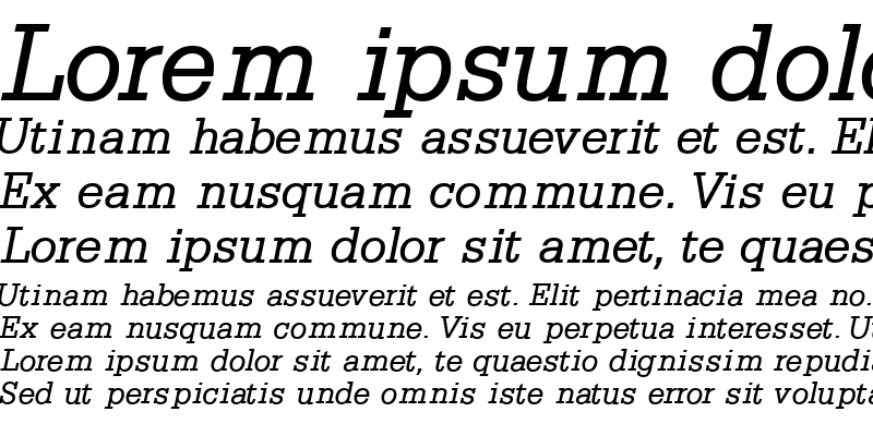 Sample of CentricSSK Italic