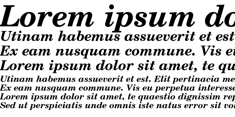 Sample of CentSchbkCyrill BT Bold Italic