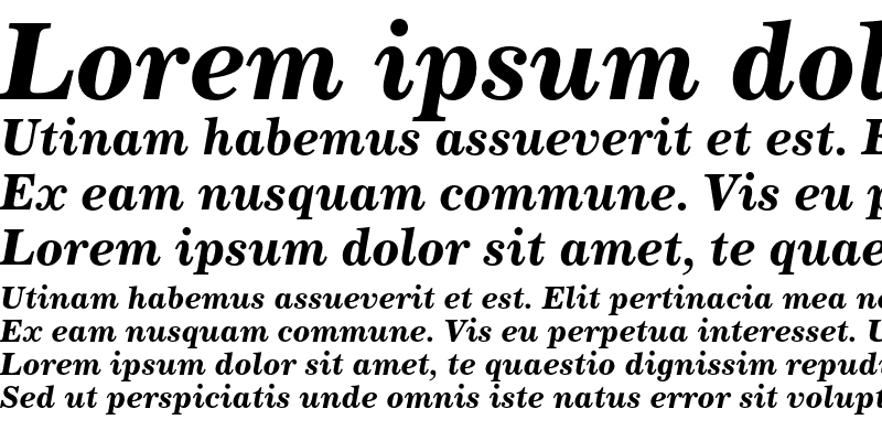 Sample of Century 731 Bold Italic