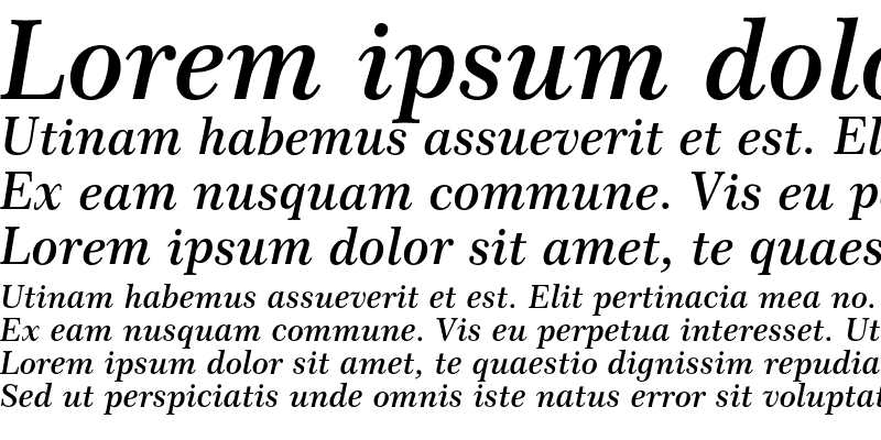 Sample of Century 751 Semi Bold Italic