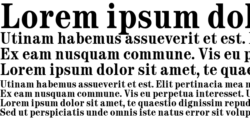 Sample of Century Condensed Bold