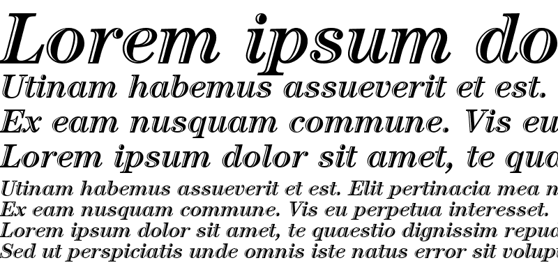 Sample of Century Hand ICG Italic