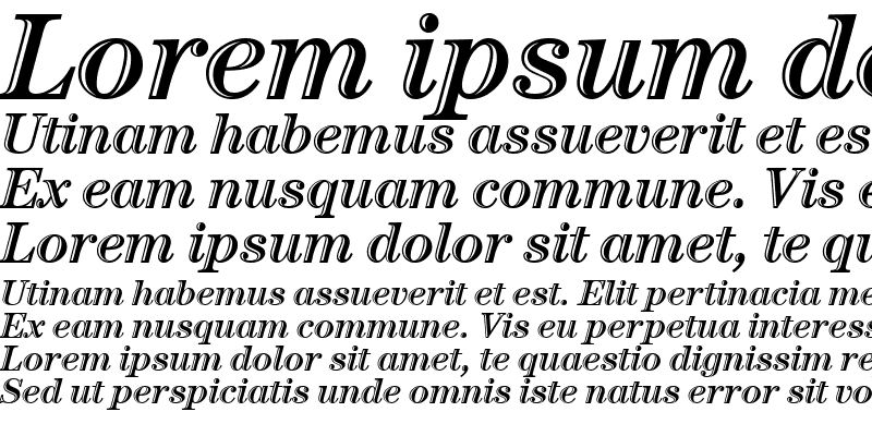 Sample of Century Htld OS ITC TT Italic