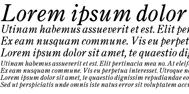 Sample of Century Italic