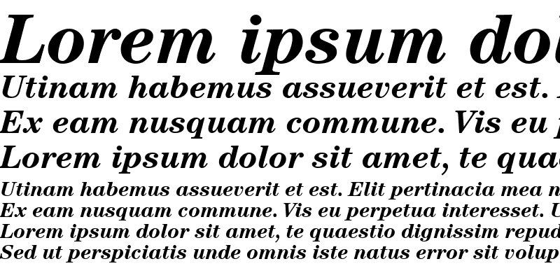 Sample of Century SSi Bold Italic