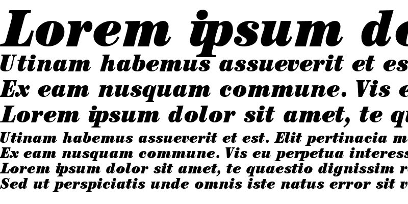Sample of CenturyBlackCondSSK Italic
