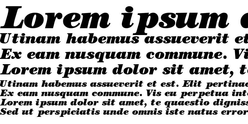 Sample of CenturyBlackSSK Italic