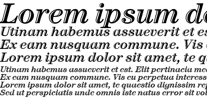 Sample of CenturyHanITC Italic