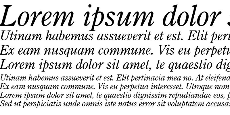 Sample of CenturyOldst BT Italic