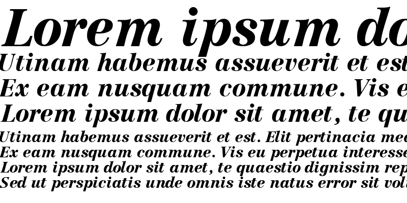 Sample of CenturyRepriseBlackOSSSK Italic