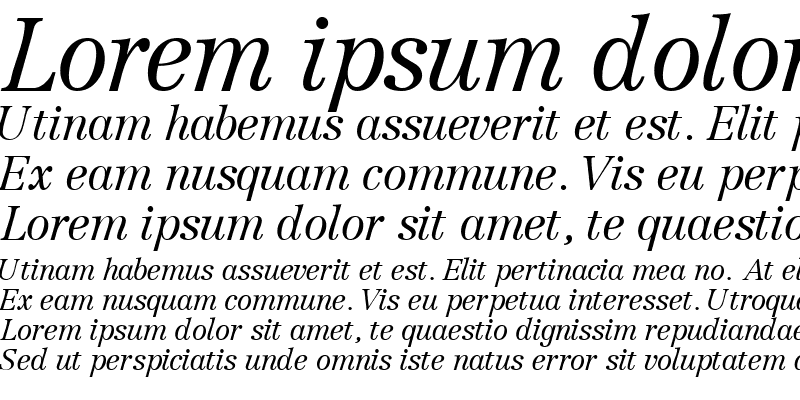 Sample of CenturyRepriseLightOSSSK Italic