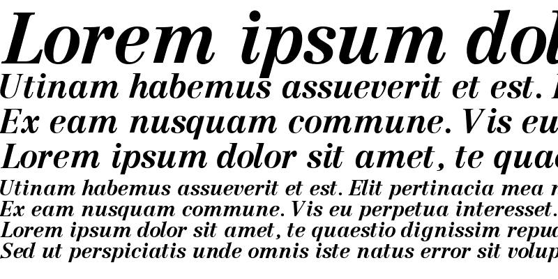Sample of CenturyRepriseOSSSK Bold Italic