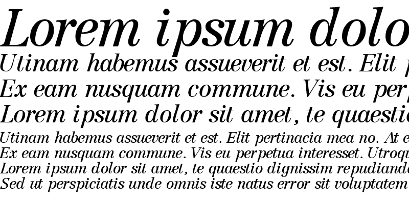 Sample of CenturyRepriseOSSSK Italic