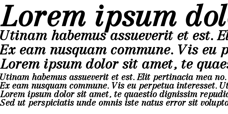 Sample of CenturyRepriseSSK Bold Italic