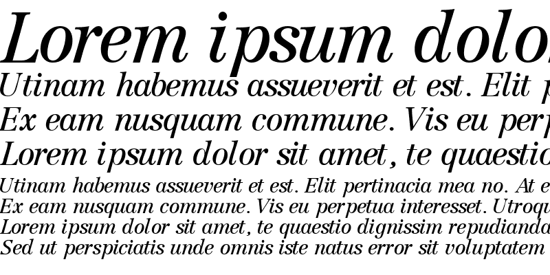 Sample of CenturyRepriseSSK Italic
