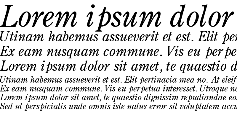 Sample of CenturyRetrospectiveSSK Italic