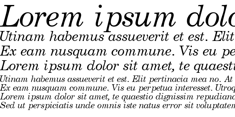 Sample of CenturySchoolbookSSK Italic