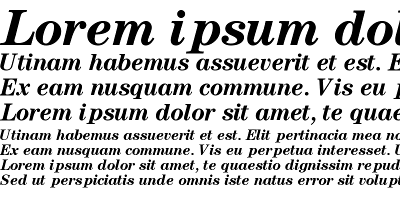 Sample of CenturySSK Bold Italic