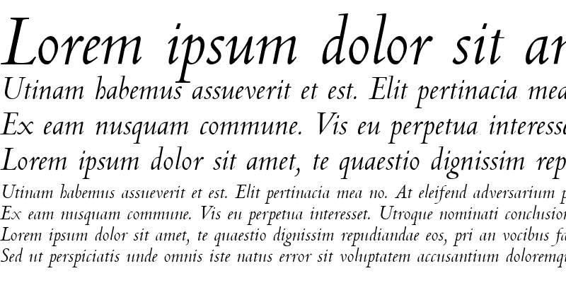 Sample of CentusM Italic