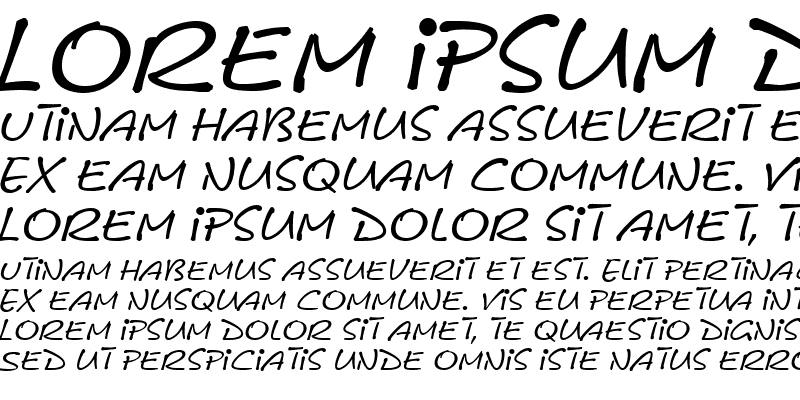Sample of Cerberix Italic