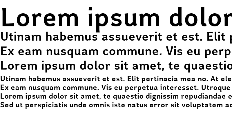 Sample of Certa Sans Medium