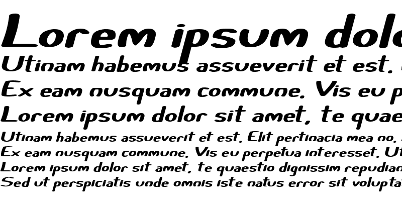 Sample of Certainly Italic