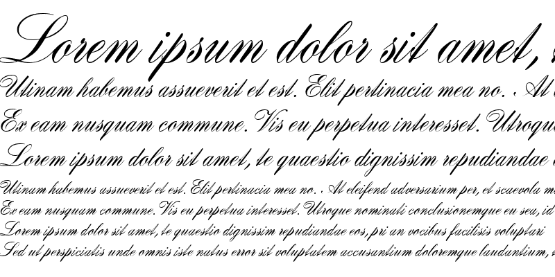 word cursive fonts samples