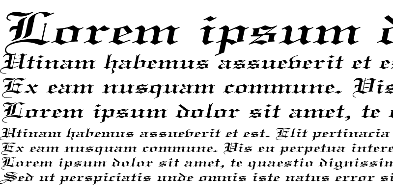 Sample of CertificateExtended Italic