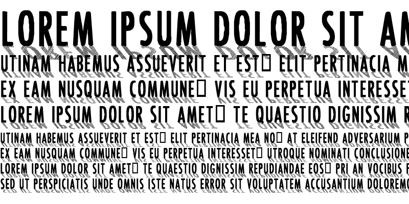 Sample of CF Font Shading Regular