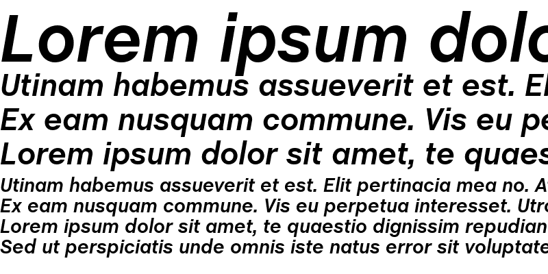 Sample of ChaletBook Bold Italic