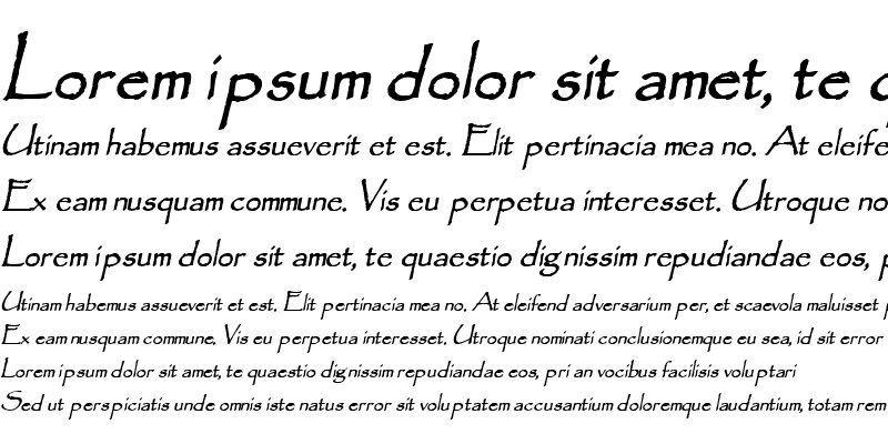 Sample of Chalk-Condensed Bold Italic