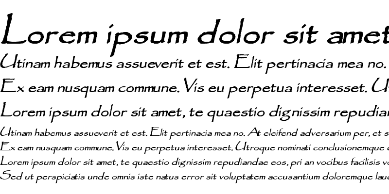 Sample of Chalk-Extended Bold Italic