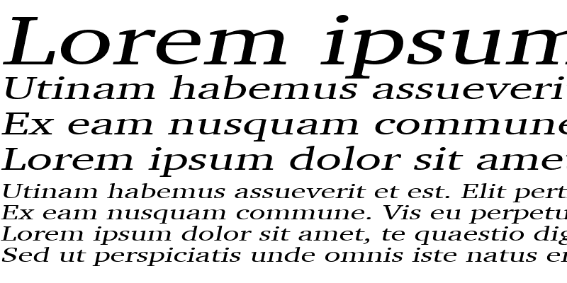 Sample of ChallengeExtended Italic