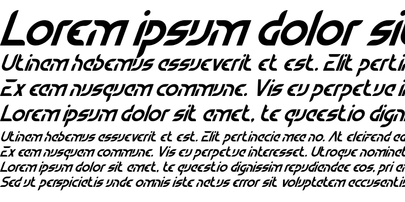 Sample of Chambers Italic