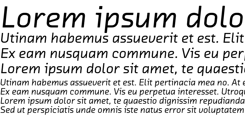 Sample of Chambers Sans OT Medium Italic