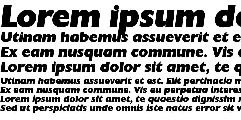 Sample of ChantillyLH HeavyItalic