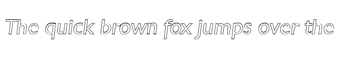 Preview of ChantillyOutline Italic