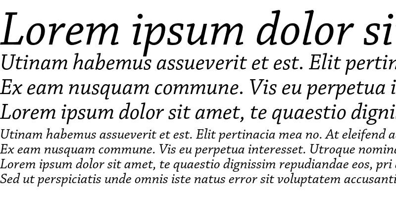 Sample of Chaparral Pro Italic