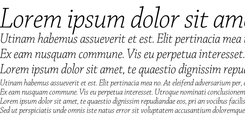 Sample of Chaparral Pro Light Italic Display
