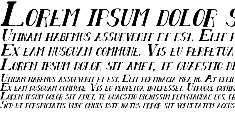 Sample of Chardin Doihle Condensed Italic