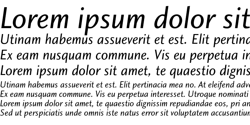 Sample of Charlotte Sans Book Italic Plai