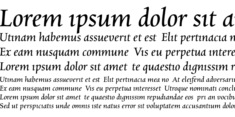 Sample of Charpentier Renaissance Pro Italic