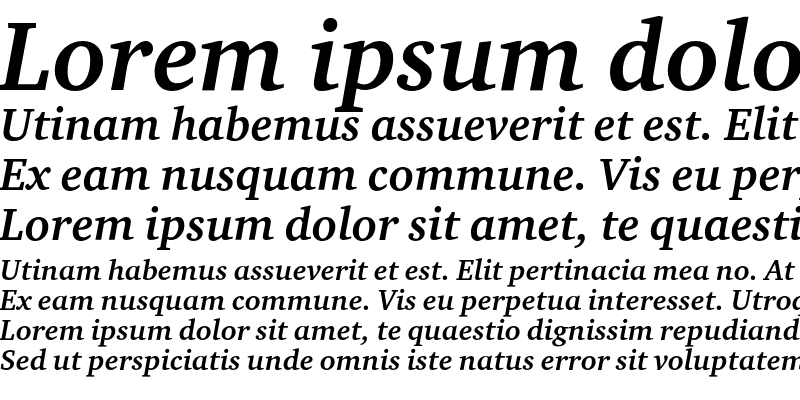 Sample of Charter ITC Bold Italic