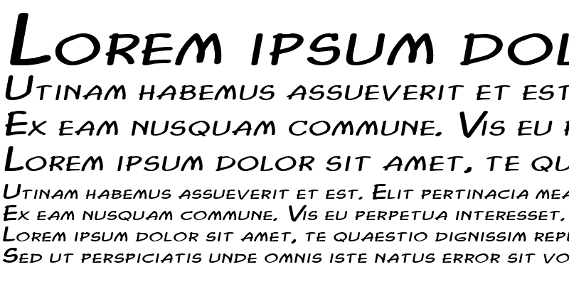 Sample of Chasm Extended Italic