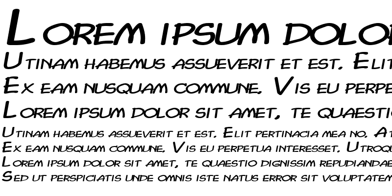 Sample of ChasmExtended Italic