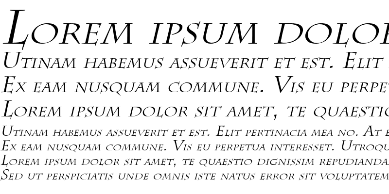 Sample of Chaz Italic